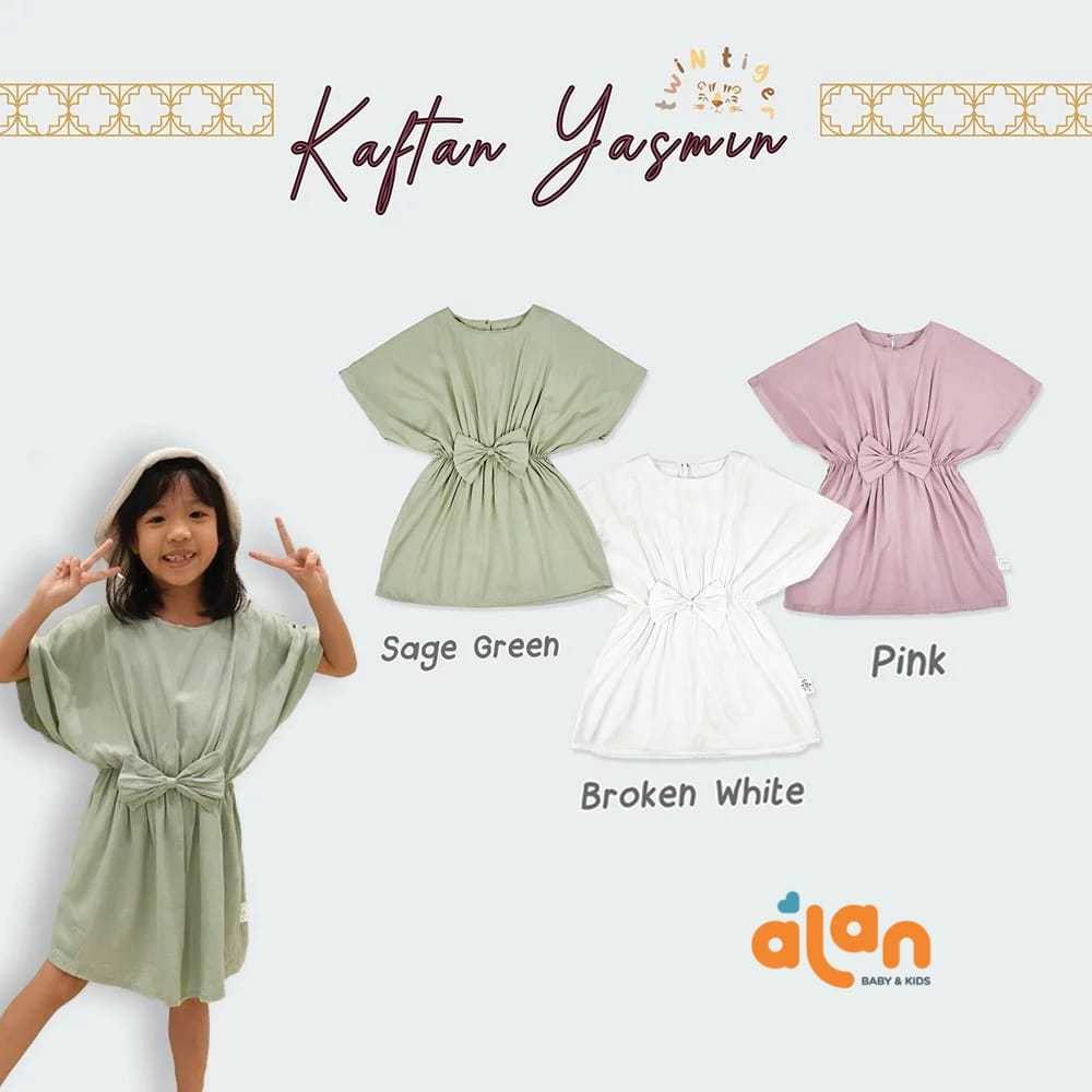 Twin Tiger Kaftan Yasmin - Baju Muslim Anak Perempuan (TT-KY)
