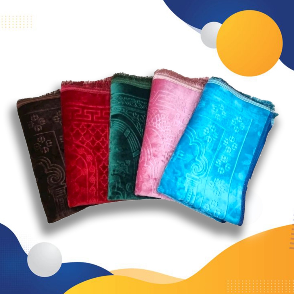 Sajadah Turki Polos Antislip Sejadah Tebal Premium