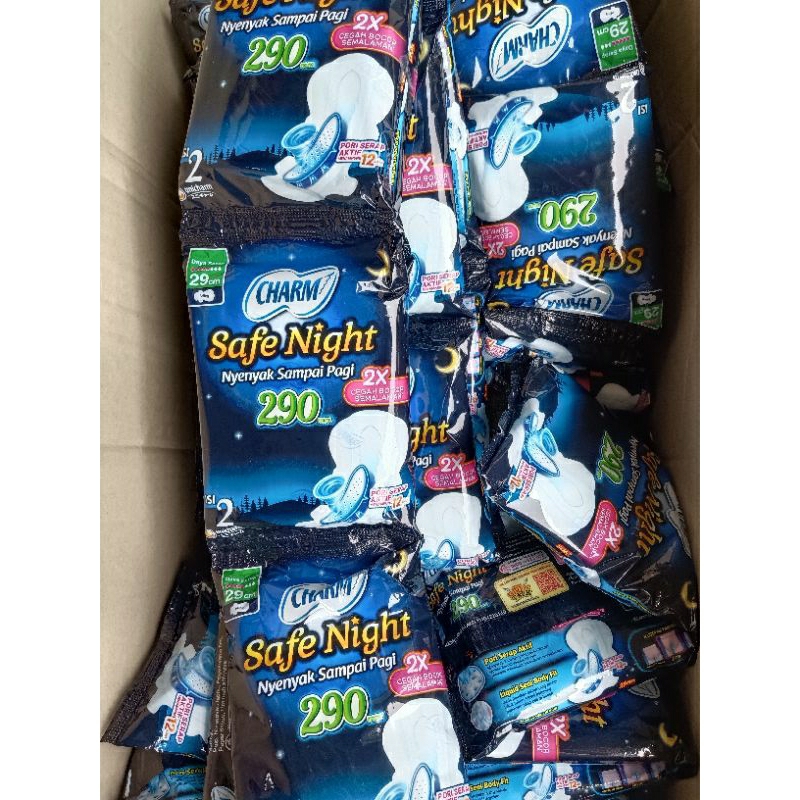 Pembalut Charm Safe Night 29 cm 1 Renceng