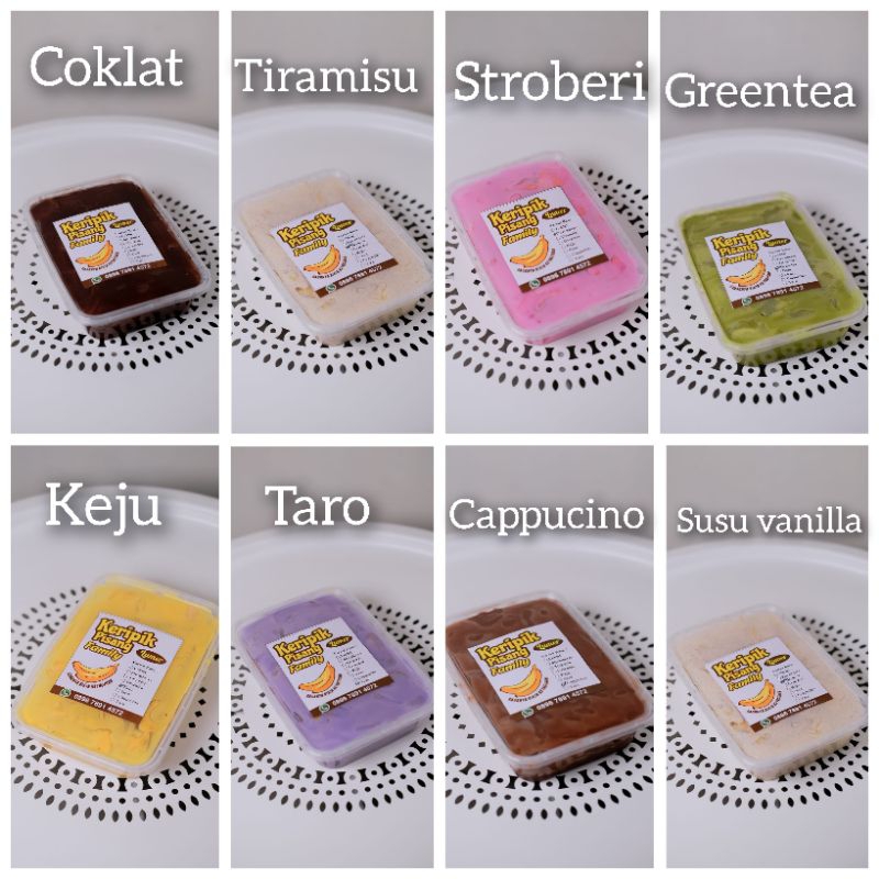 

Keripik Pisang coklat Lumer (Family) paket 8 box ( 8 rasa )