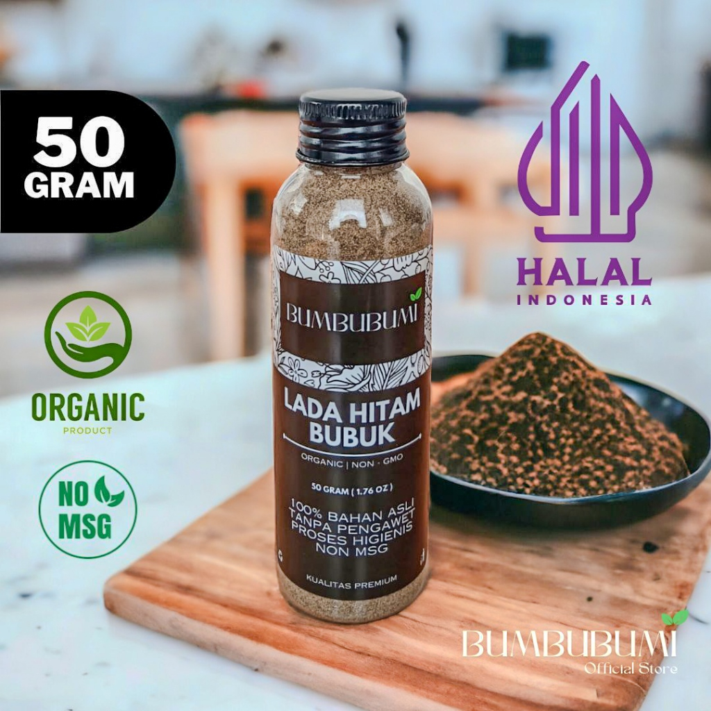 

Bumbubumi Lada Hitam Bubuk / Black Pepper Powder 50gr