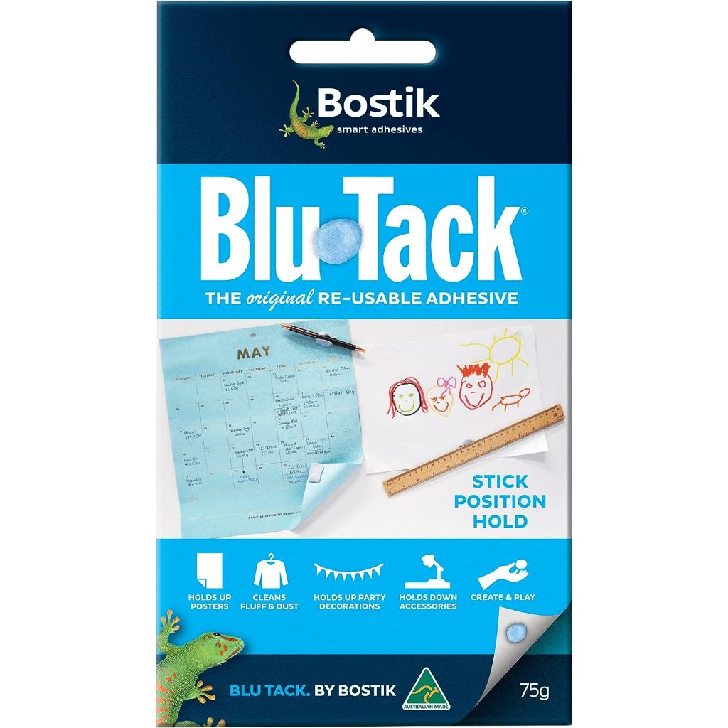 

BOSTIK BLU TACK REUSABLE ADHESIVE 75G - LEM BISA DIPAKAI ULANG