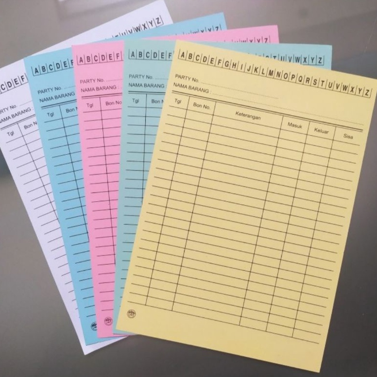 

Murah Kartu Stk Barang Ukuran A5 RA