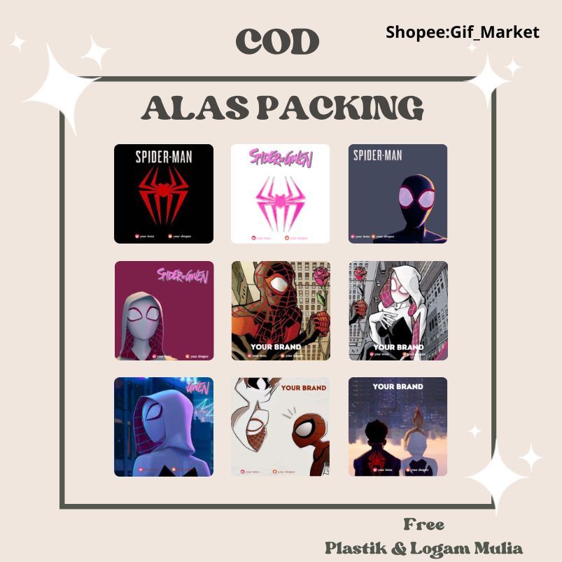 

Alas Packing | Cod | Free Ongkir | Spiderman | Paper Aksesoris |FREE LOGAM MULIA|FREE PLASTIK| | Kertas Dudukan | Cute Paper | Alas Packaging|Tidak ada minal order|Tag Kalung|Tag cincin||Tag aksesories|Spiderman