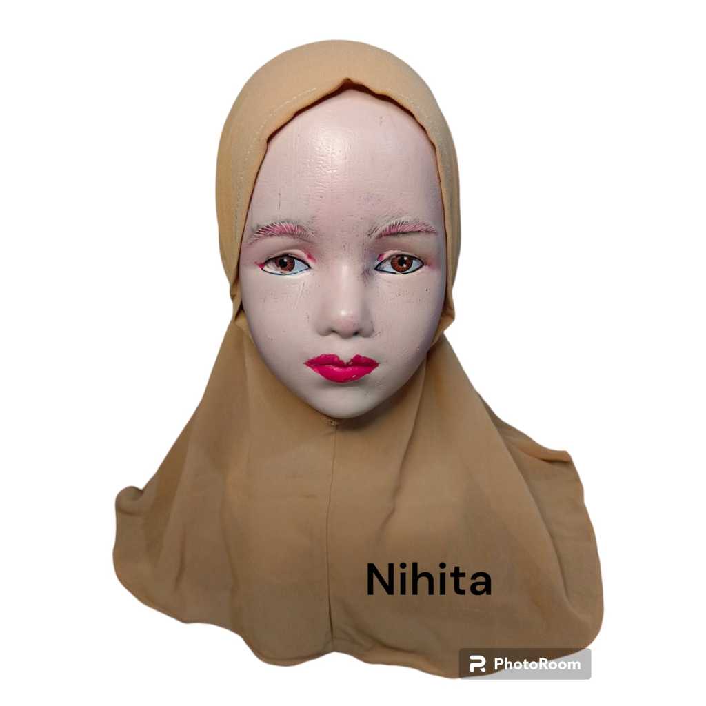 Hijab Anak Usia 1-3 tahun Bahan Ceruti warna Coksu