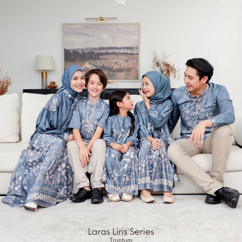 DYN Clothingline Laras Dress & Liris Koko Dewasa Family Set | Sarimbit Keluarga | Baju couple Lebara