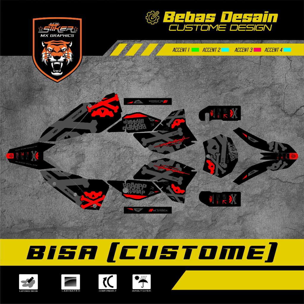 DECAL KTM 250 2008 - 250 2008 - KTM 250 2009 - KTM 250 2010 - KTM 250 2011 FREE CUSTOME DESIGN