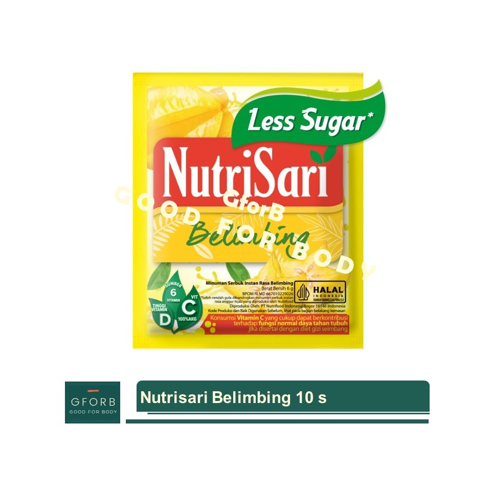 

Nutrisari Belimbing Renceng 10 Sachet Minuman Vitamin C