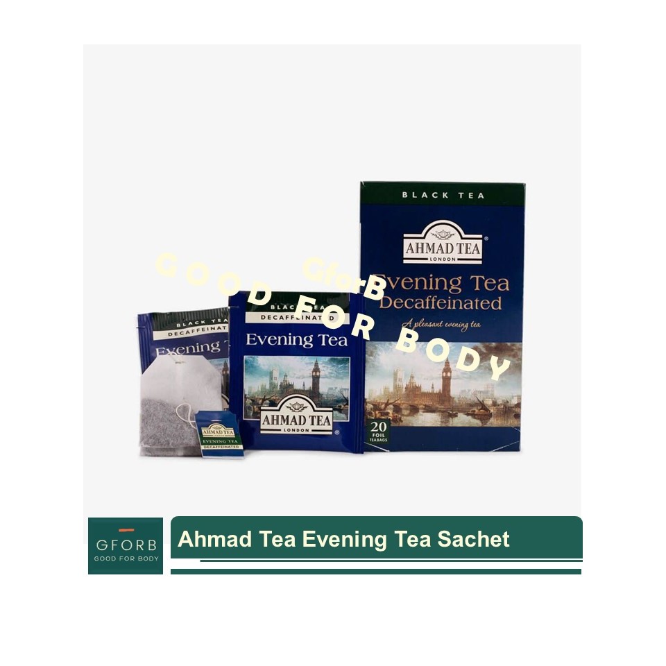 

SACHET Evening Tea Decaffeinated Black Tea Ahmad Tea London Teh Hitam Diet Sehat