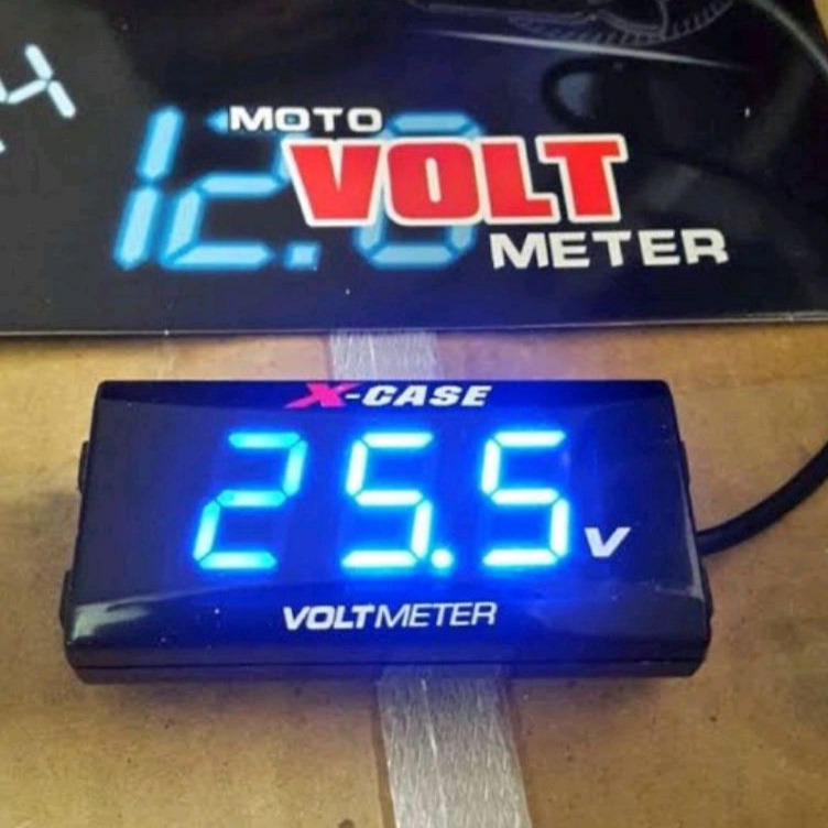 WsY Volt meter aki  voltmeter aki waterprof nmax aerox nouvo universal  Sale