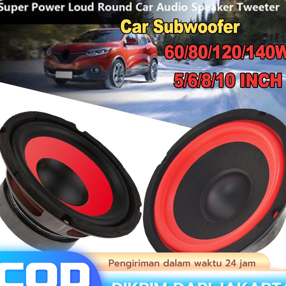 Ready Stock COD Bass Speaker Subwoofer Woofer Loudspeaker Klakson Mobil 9DB Kendaraan Mobil Midrange