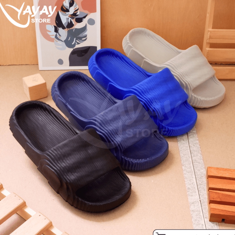 Terpopuler SANDAL ADILETTE  SLOP PRIA ADILETTE POLOS SANDAL SLOP KARET EMPUK ADILETTE 3944 ANTI LICI