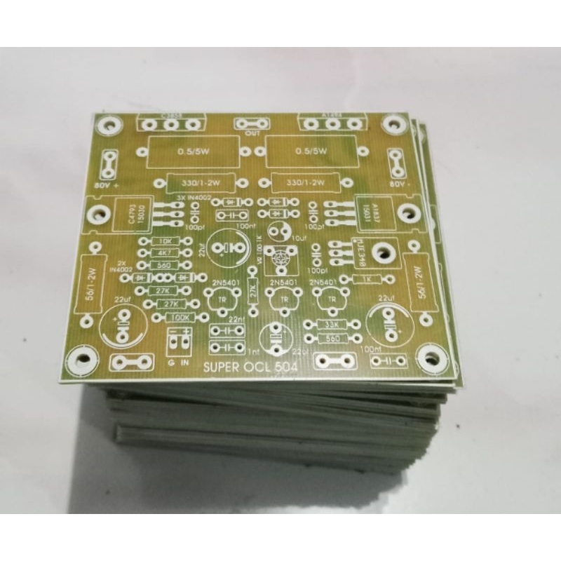 PCB Power Amplifier Super OCL 504 SOCL 504 FR 4