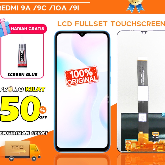 PROMO MURAH ORIGINAL LCD Xiaomi Redmi 9A 9C 1A 9i fullset touchscreen HP touch screen digitizer repl