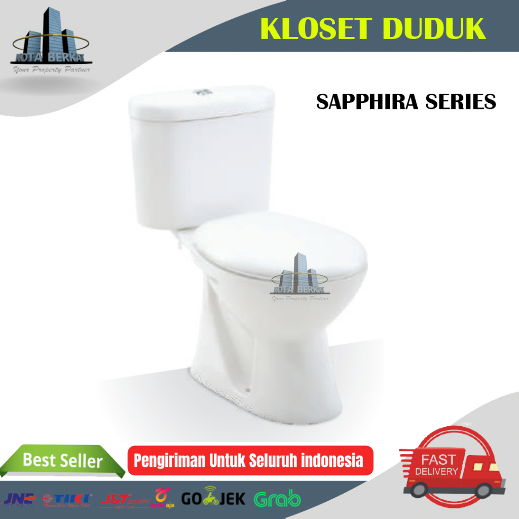 CLOSET DUDUK/ WC DUDUK TRILLIUN WARE - SAPPHIRA SERIES