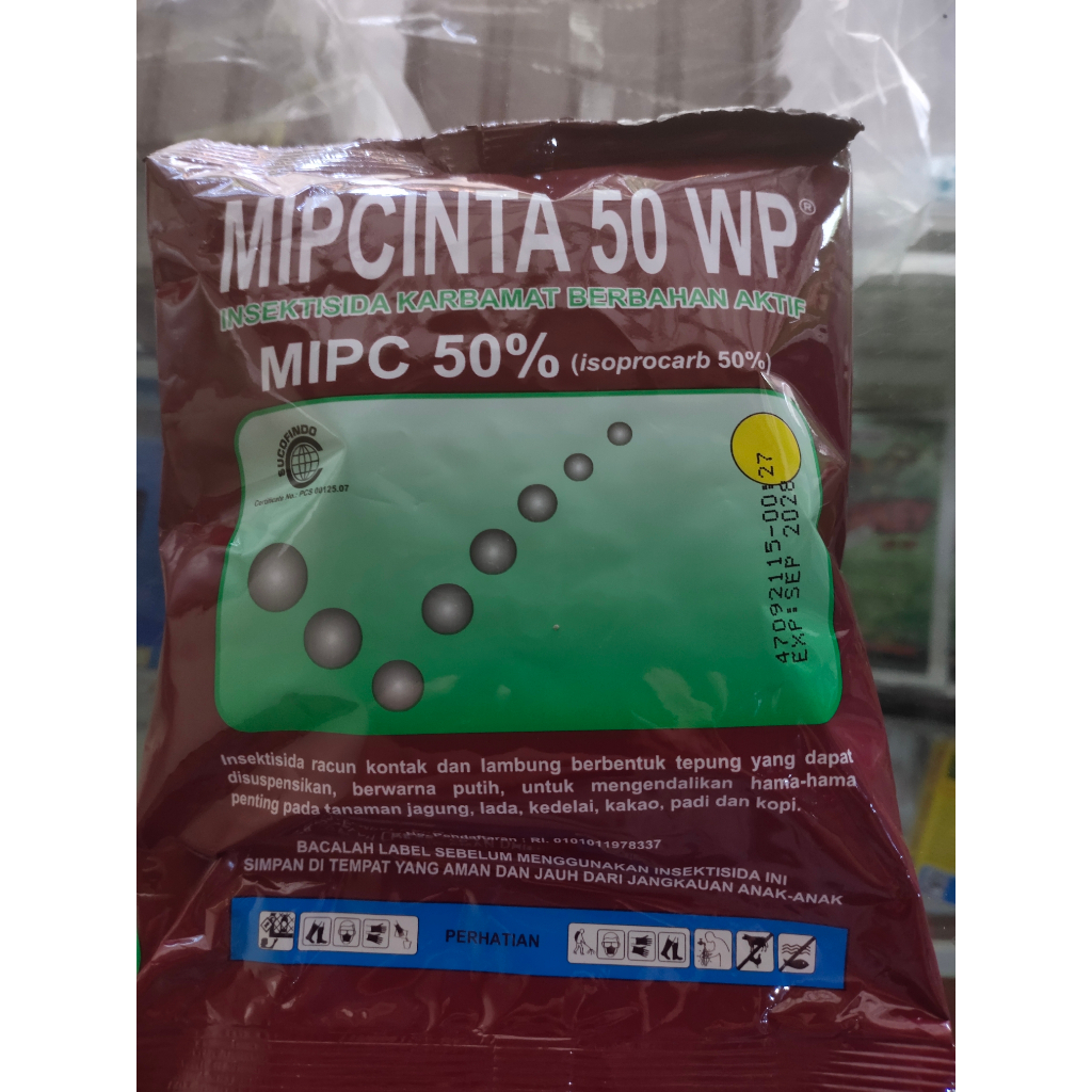 MIPCINTA 50 WP 100 GRAM PEMBASMI HAMA SEMUT, WERENG, BELALANG