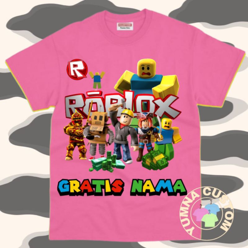 baju anak kaos anak lakilaki perempuan gambar roblox terbaru gratis nama