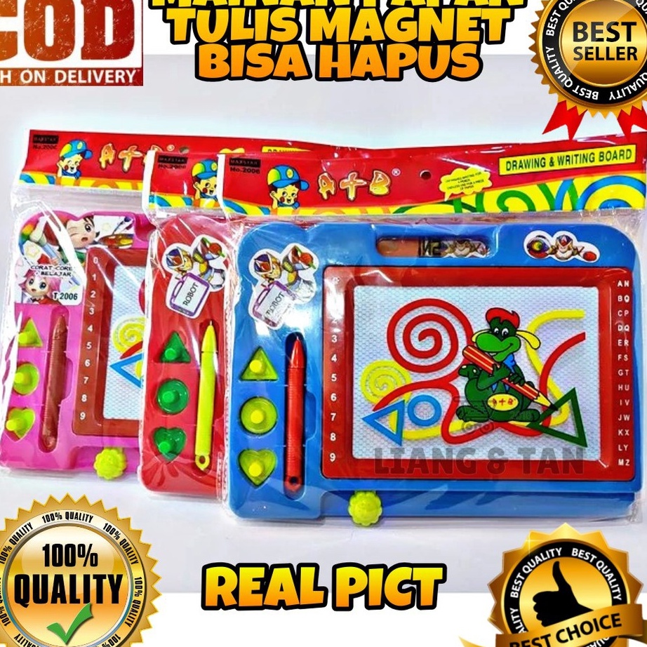 

DiSkon BISA COD PROMO Mainan Papan Tulis Magnet Anak Papan Tulis Hapus Drawing Board Magnetic Murah