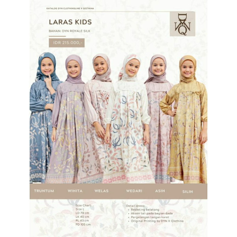DYN Laras Kids Dress Anak Silk Family Set