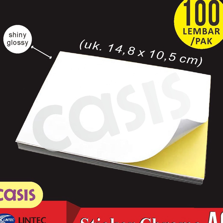 

C6369 stiker chromo glossy A6 isi 1 lbr lintec CASIS