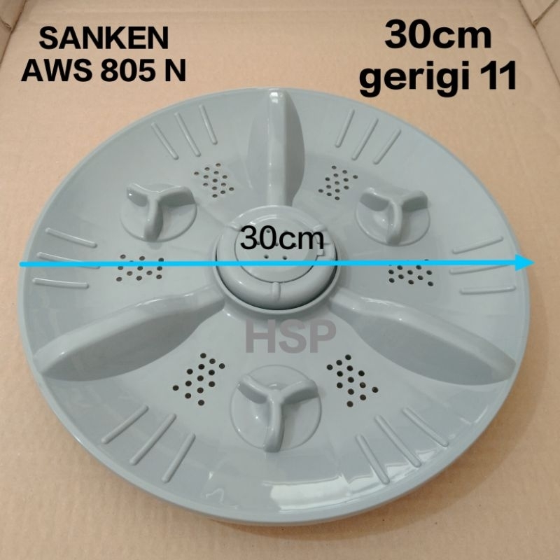 Pulsator Pulysator Mesin Cuci Sanken AWS 805 N 30 Cm Gigi 11