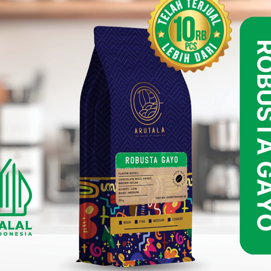 

MEGA SALE ARUTALA Kopi Robusta Gayo Coffee 2 gram