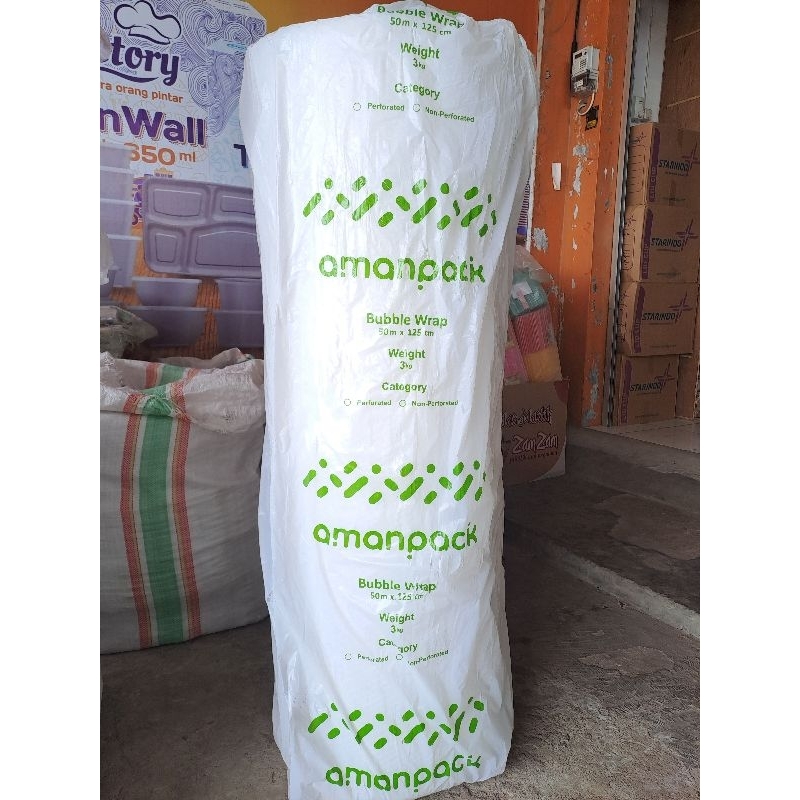 

BUBBLE WRAP AMANPACK 50M × 1.25M 3KG