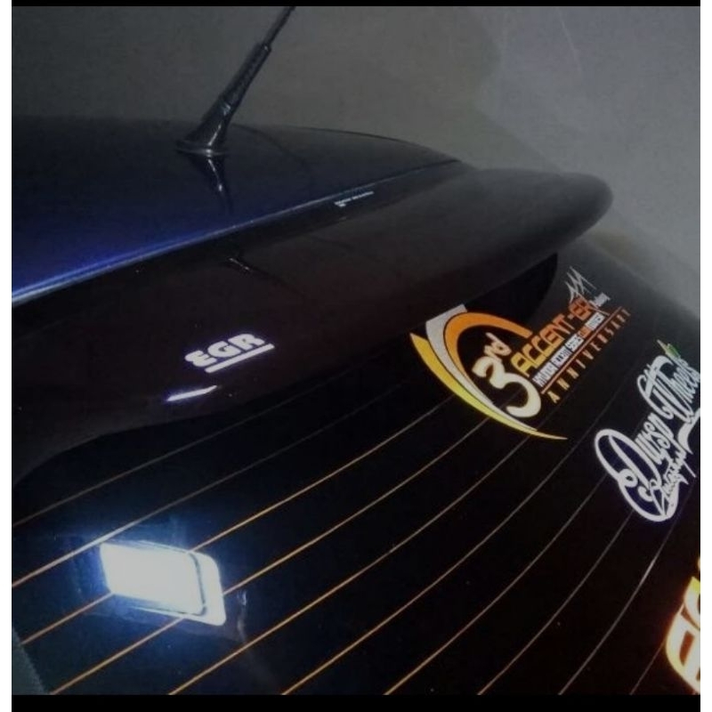 backvisor spoiler kaca belakang hyundai accent gen 1