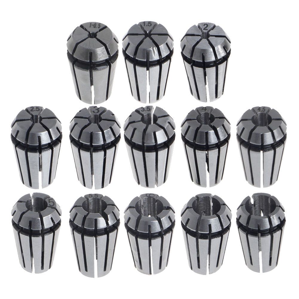 ER11 13 PCS Spring Collet Set for CNC Engraving Machine 13Pcs