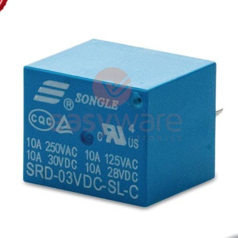 Relay 3V SRD-03VDC-S-LC Relay 3 Volt Relay