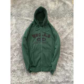 Jaket Hoodie WHO.AU Texs Bordir California 1849 Hijau High Premium Distro Quality Bahan Fleece Tebal