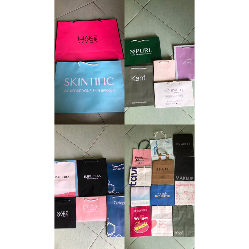 

Paper Bag Makeup dan Skincare