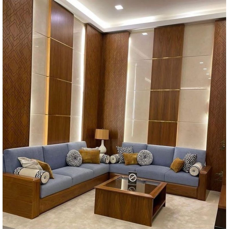 KURSI SUDUT MODERN KAYU JATI