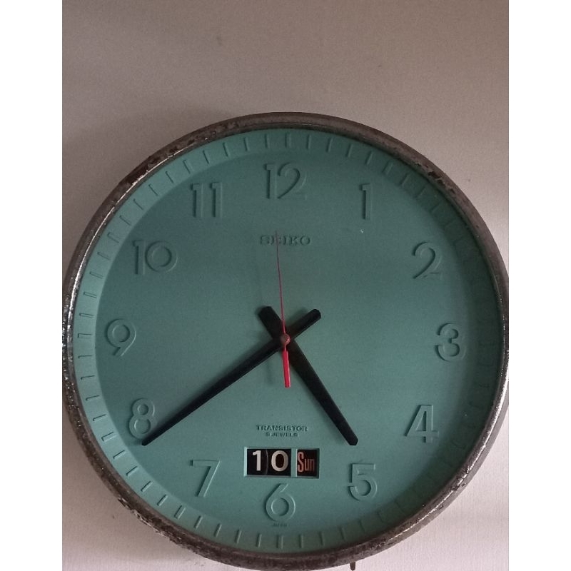 jam dinding vintage seiko transistor rare item