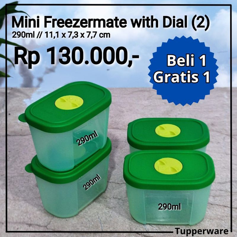 mini freezermate with dial tupperware