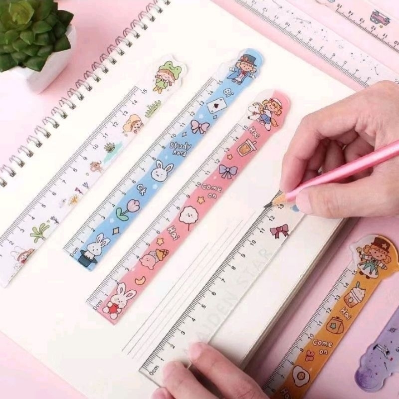 

Penggaris karakter astronot 15 cm Penggaris lucu