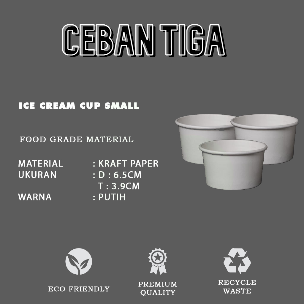 Gelas Kertas 2oz / Paper Cup 2oz / Paper Cup Ice Cream 2oz