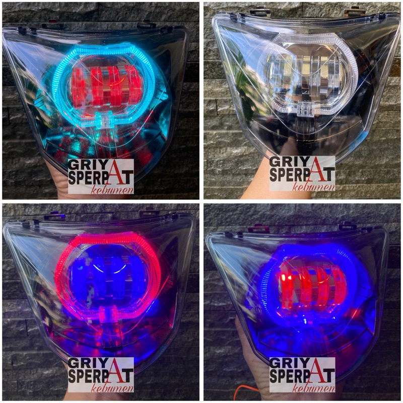 LAMPU DEPAN JUPITER MX LAMA MX OLD BILED BILLED PROJIE LED