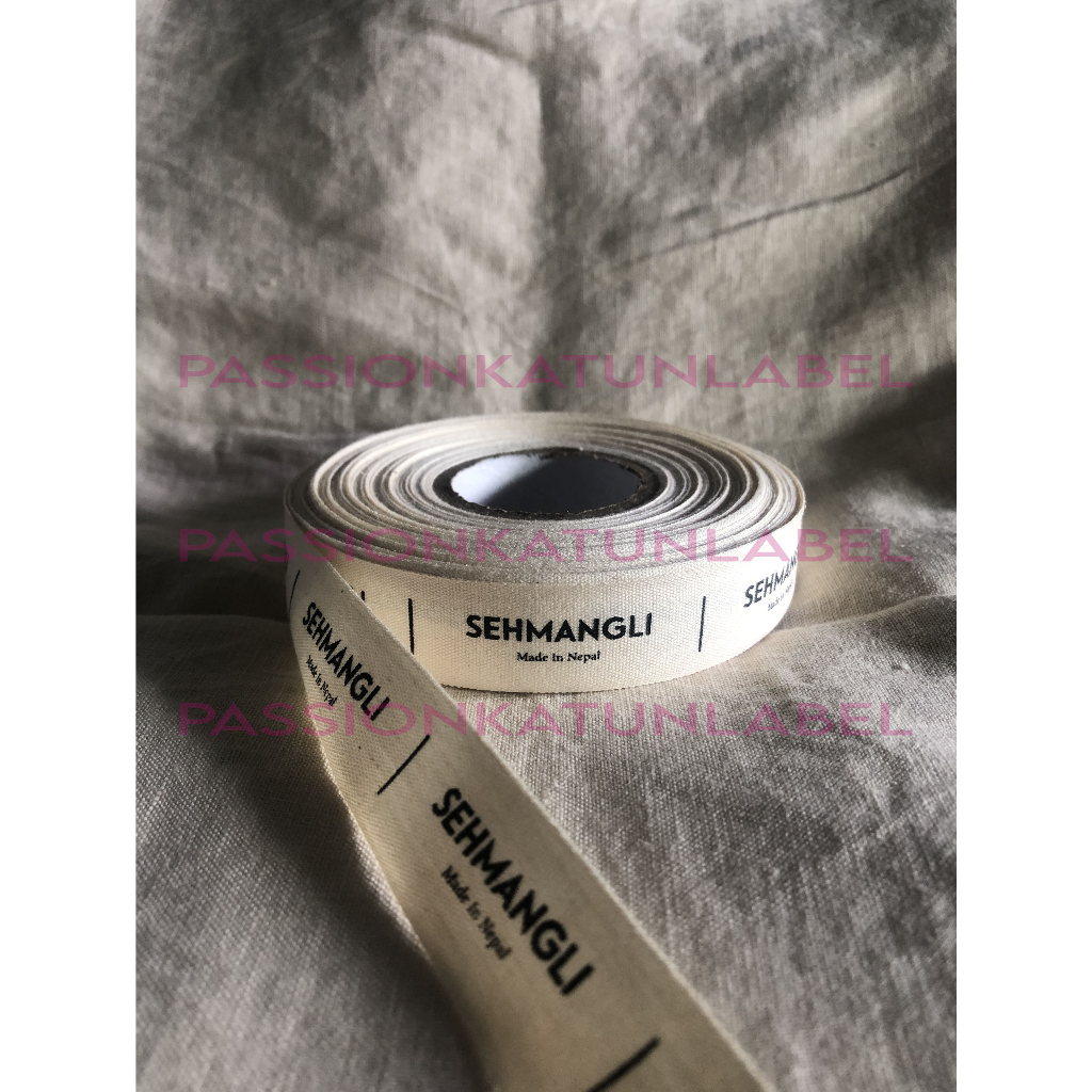 

2.5CM LABEL KATUN | LABEL PITERBAN | LABEL BAJU | LABEL IMPORT | CUSTOM LABEL | FREE DESIGN