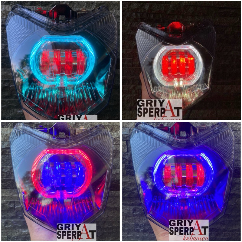 LAMPU DEPAN HONDA BLADE OLD BILED LED PROJIE SUPER TERANG