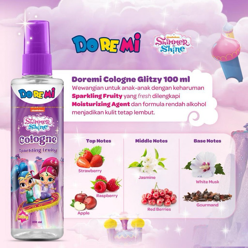 Doremi cologne shimmer & shine glitzy 100ml
