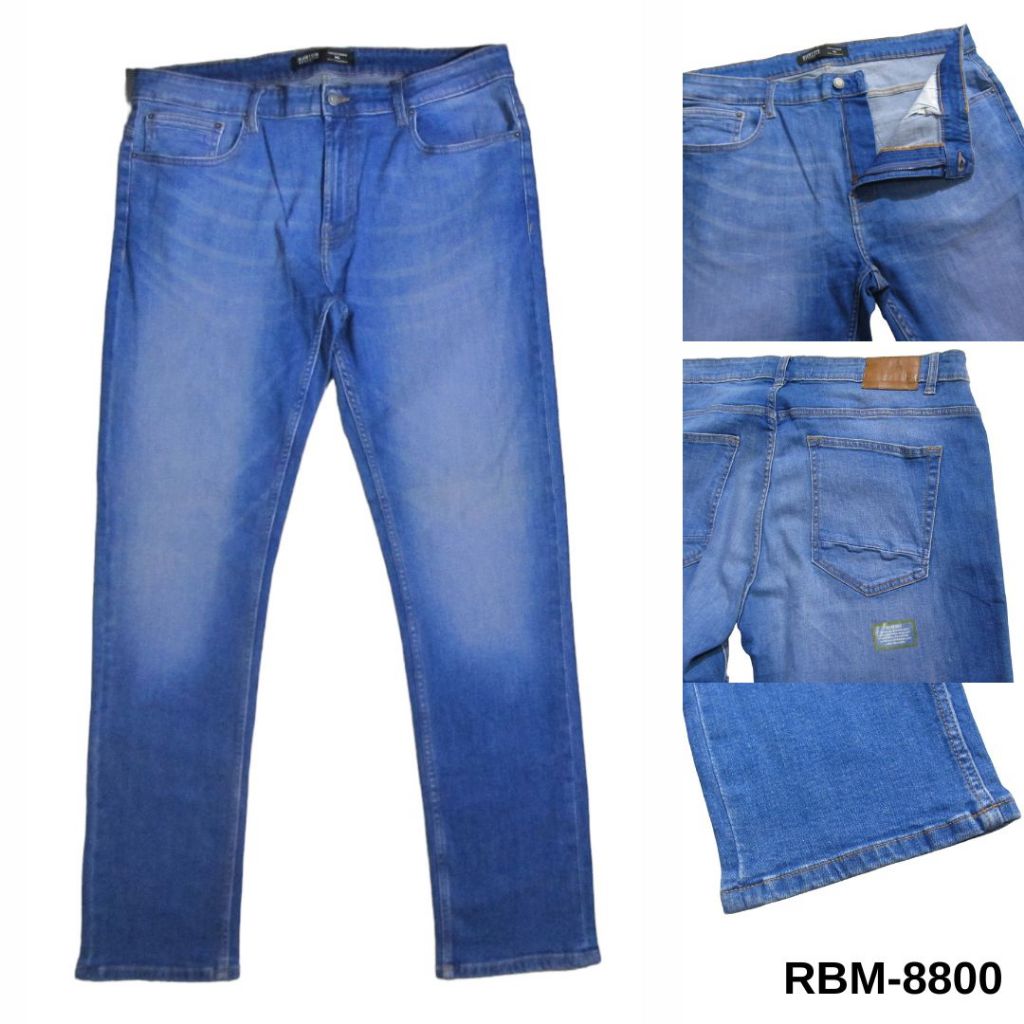 RBM-8800 CELANA JEANS PANJANG PRIA BURTON BIGSIZE JUMBO SIZE 40L