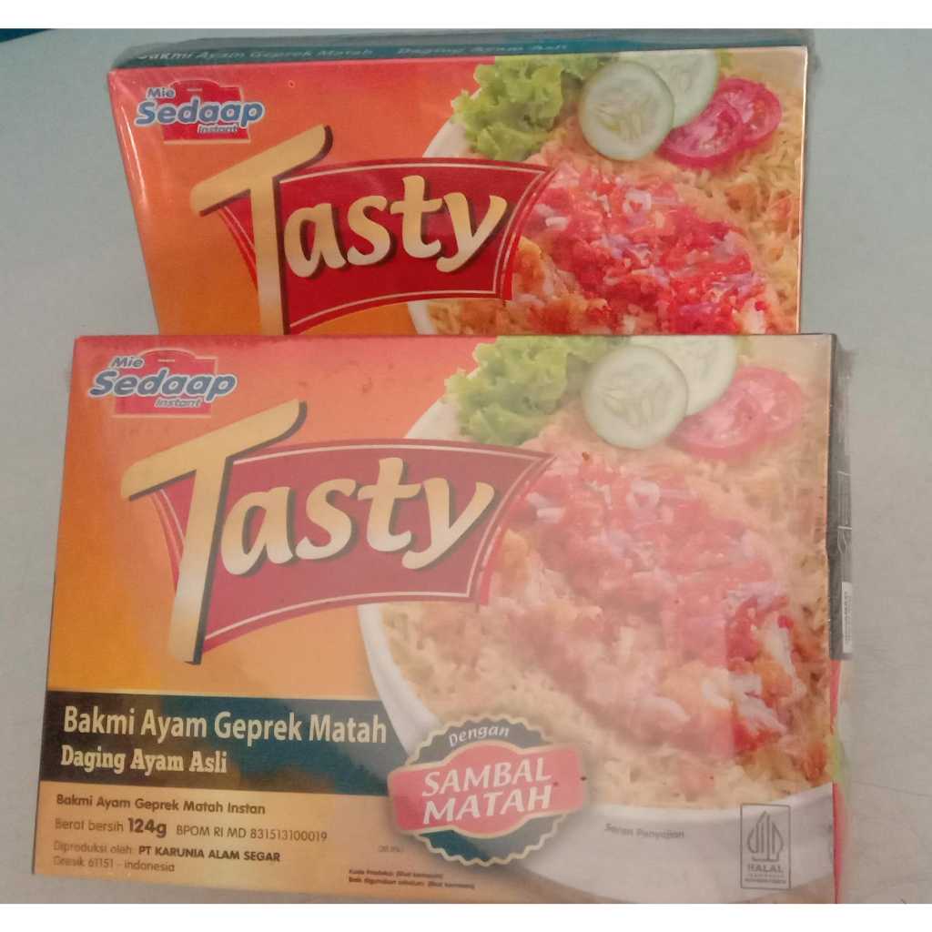 

Sedaap Tasty Mie Instan Bakmi Ayam Geprek Bag 124 gr