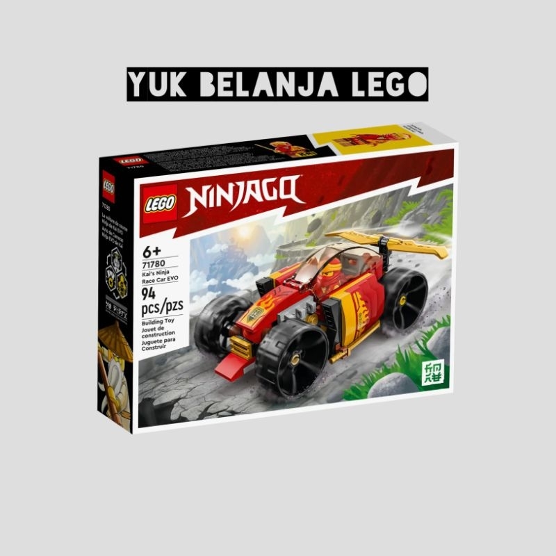 LEGO NINJAGO 71780 Kai’s Ninja Race Car EVO (94 Pieces)