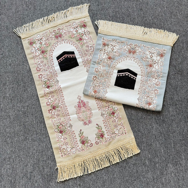 Floral Vintage Sajadah / Sajadah Turki / Sajadah Bordir Seserahan