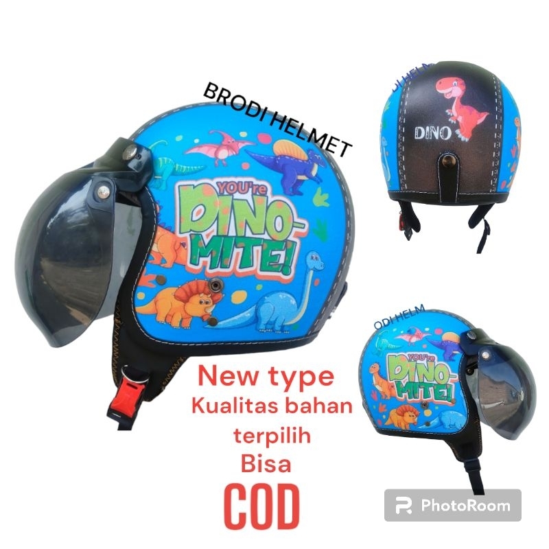 LIMITIT EDITION HELM RETRO JUNIOR/ BOGO HELM SAFETY BISA CODbogo anak/bogo junior/bogo safety junior