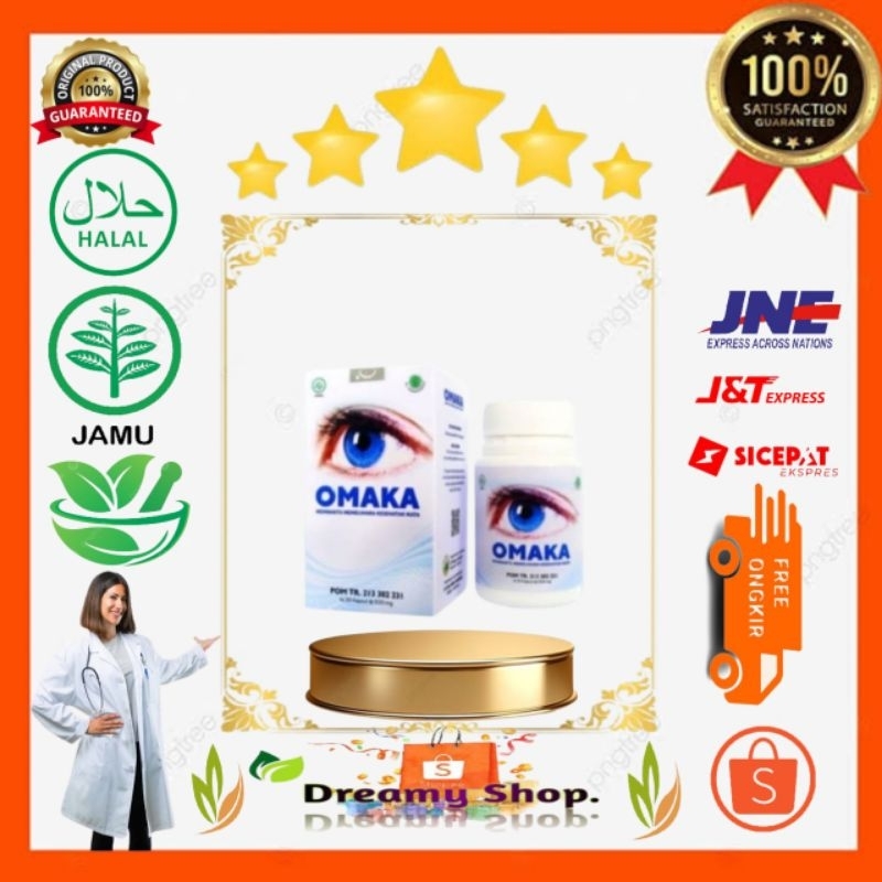 OMAKA - Isi 30 Kapsul / Obat Mata Katarak / Plus-Minus / Mata Bengkak / Keluhan Mata