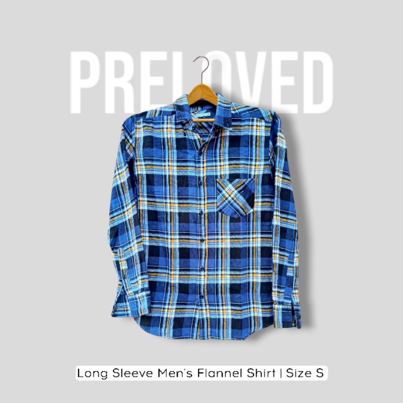 Kemeja Flanel Pria Lengan Panjang | Size S | Kemeja Flanel Pria | Preloved