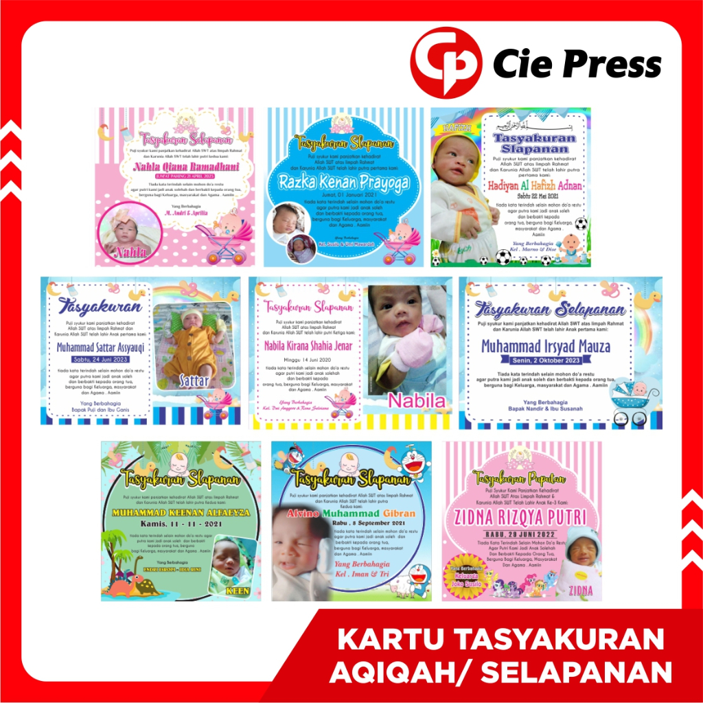 

LABEL KARTU TASYAKURAN SELAPANAN AQIQAH BAYI UNIK ELEGAN