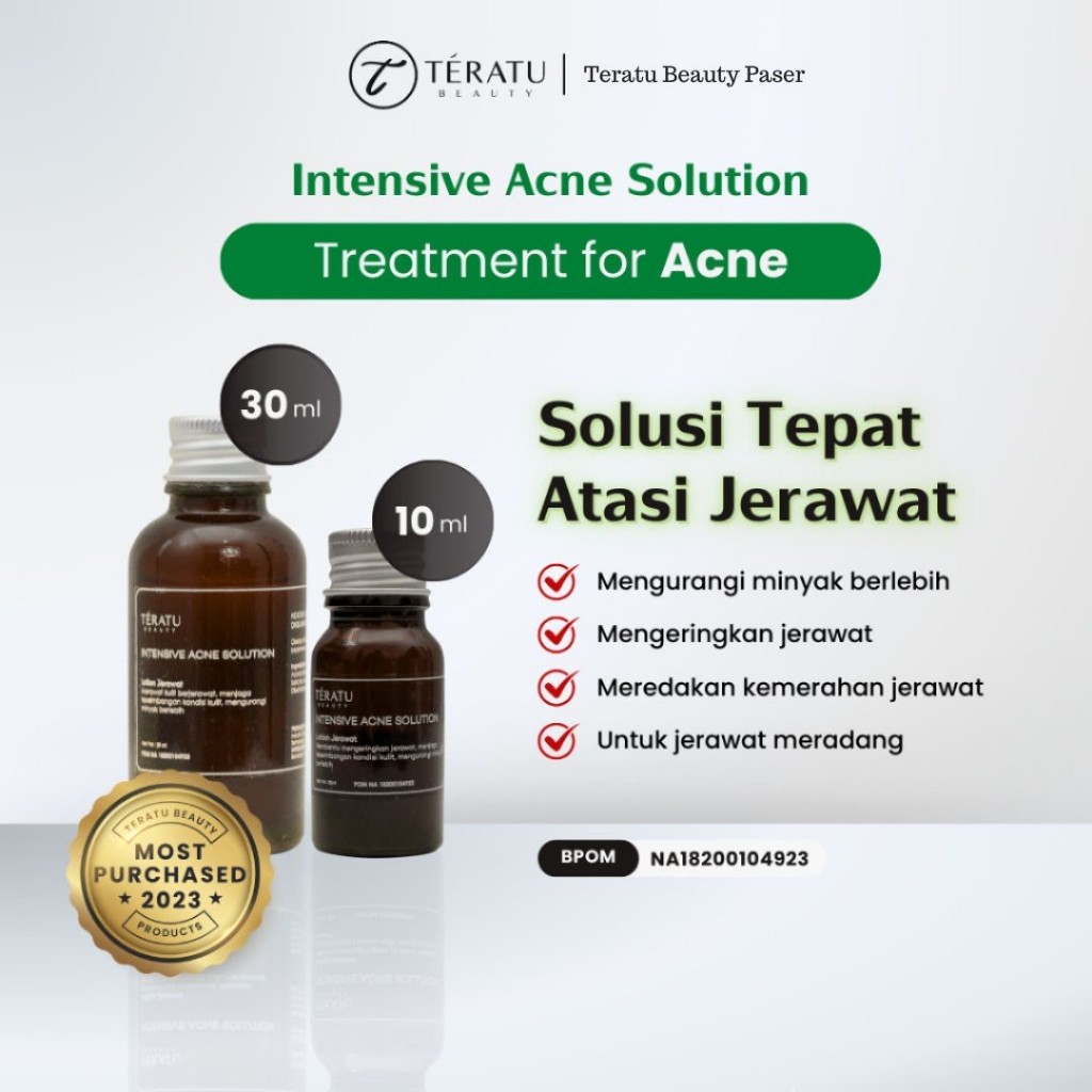 Teratu Beauty Intensive Acne Solution / Obat Totol Jerawat  Treatment for Acne Membantu Meredakan Je